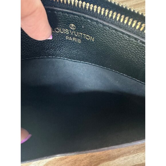 Louis Vuitton Black Melanie MM Monogram Empreinte Leather Pochette Wristlet - Picture 7 of 10